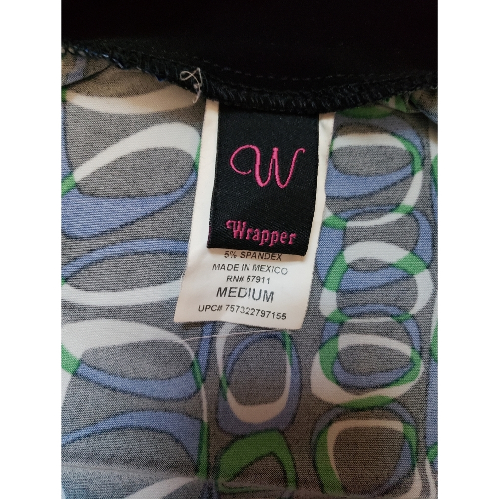 Wrapper Abstract Print Blouse - image 5